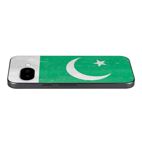 Pakistan Flag Distressed Google Pixel 9a Skin